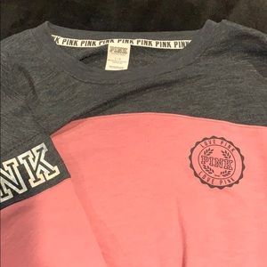 Large pink crew neck